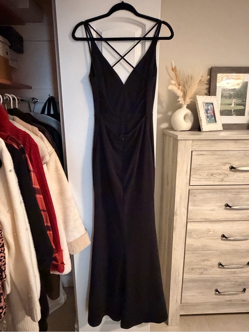 Lulu's Black Maxi Dress